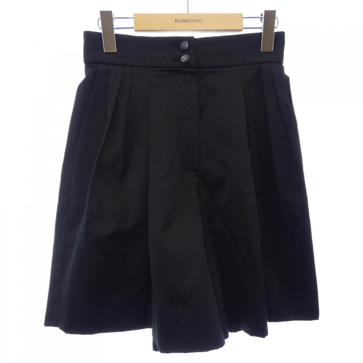 Chanel Shorts Pants Silk Black
