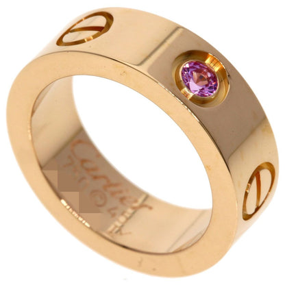 Cartier Love Ring Pink Saffiano 45 18K Gold