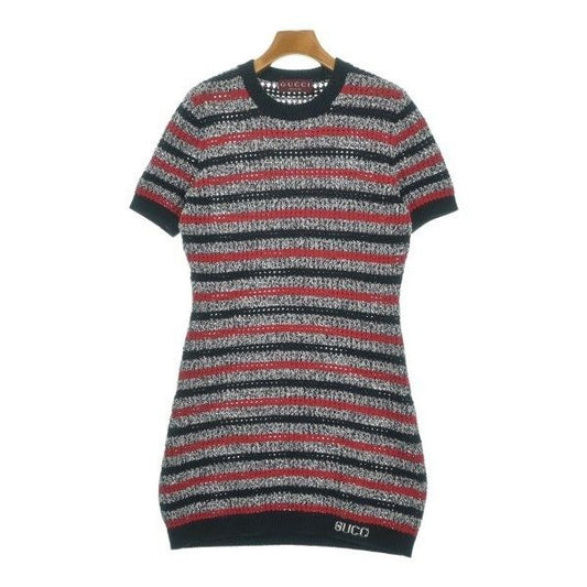 Gucci Dress Cotton Navy Red White