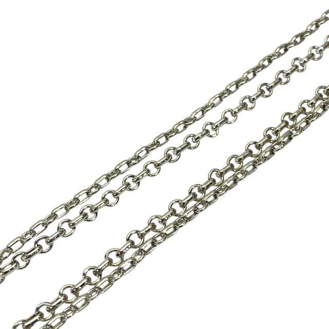 Christian DIOR Necklace Jewelry Accessories Small Metal Silver Multicolor