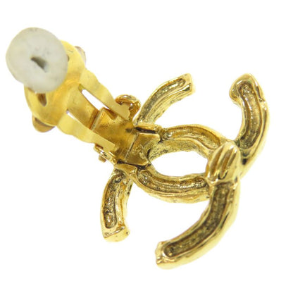 Chanel Coco Mark Earrings Metal Ladies