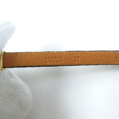 Louis Vuitton M6758 Bracelet Say Yes Leather Monogram Bracelet Brown 19 Storage