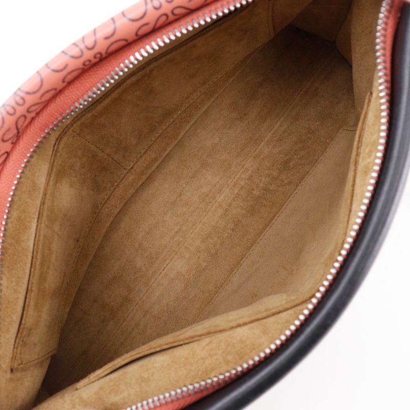 Loewe Missy Small Anagram 2WAY Shoulder Calf Black/pink Ladies Handbag
