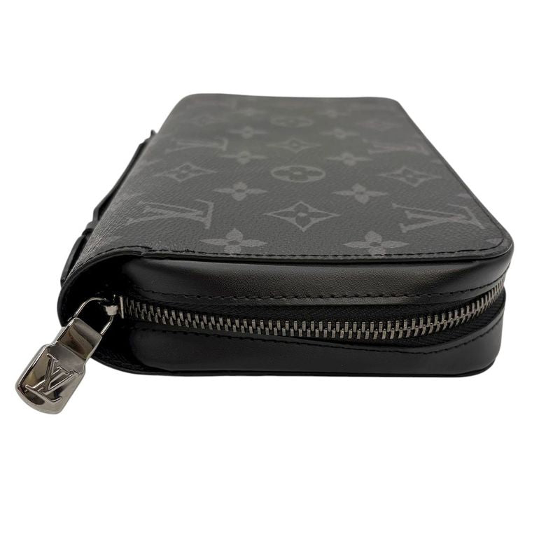 3232 Louis Vuitton Long Wallet Zippy XL M61698 Monogram Eclipse LV Wallet Black