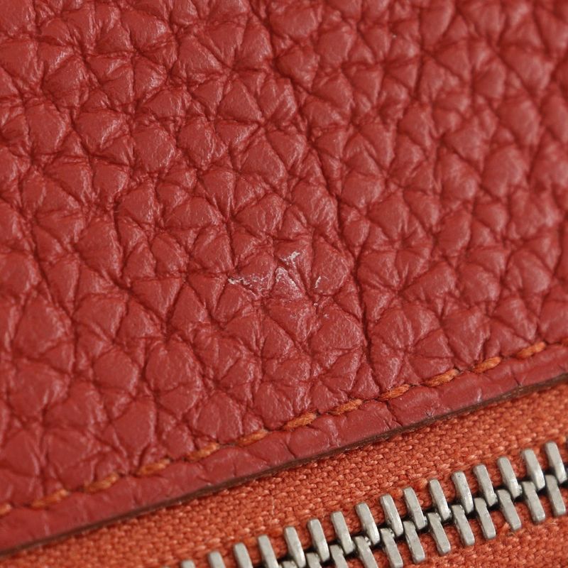 Hermes Dogon Long Togo Red □R Ladies Long Wallet