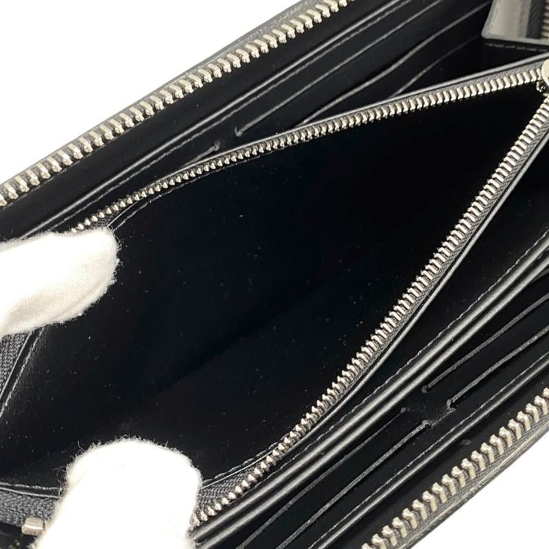 Louis Vuitton Long Wallet Zippy Wallet M61867 Monogram Mahina Noir Black Louis