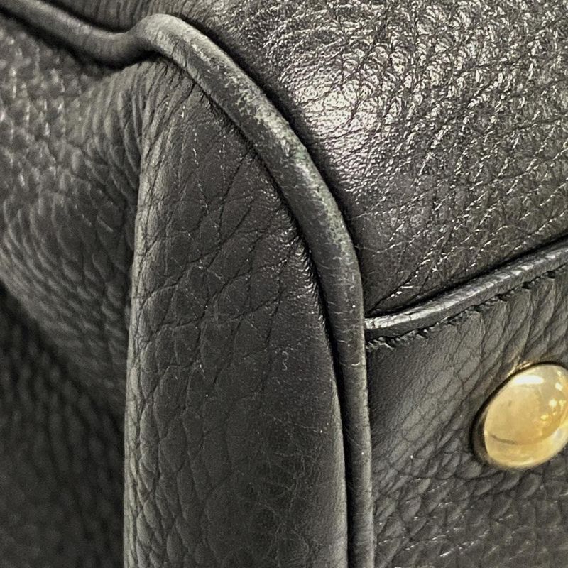 Gucci Bamboo Shopper Tote Bag 323660 Black Leather