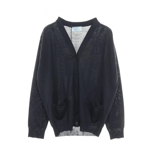 Prada Cardigan Navy Wool Knit