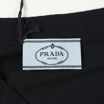 Prada Cardigan Navy Wool Knit — view 3