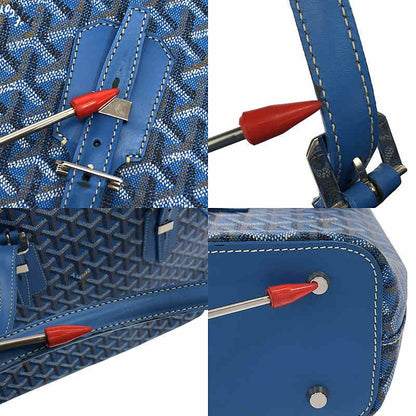 Goyard - Sac Marie Galante Marie Galante GM PVC Coded Canvas Tote Bag - Blue -