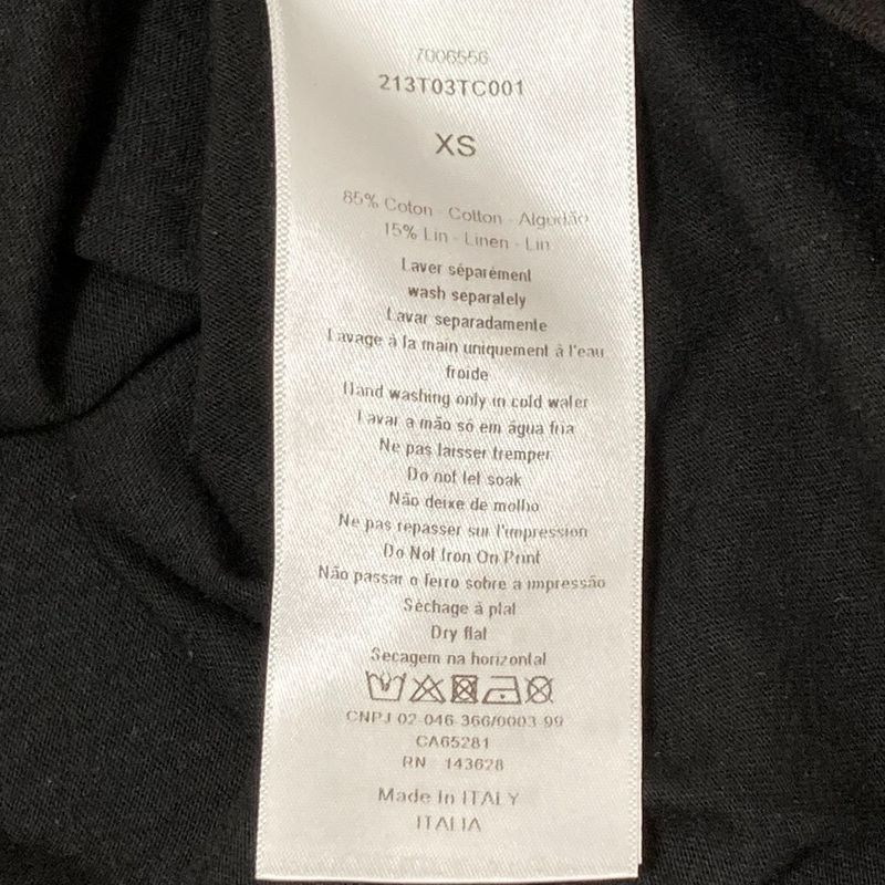 Christian Dior J'adior 8 Print Short Sleeve T-Shirt XS Black Women Used