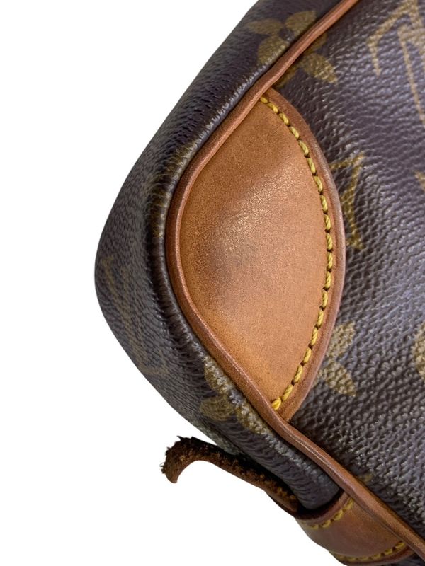 2174 Louis Vuitton LV Marly Dragonne PM Monogram Clutch Bag Second Bag Brown