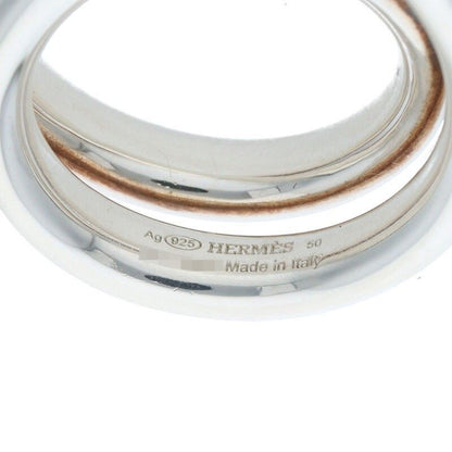 Hermes Vertige Silver Ring Men's 50 9