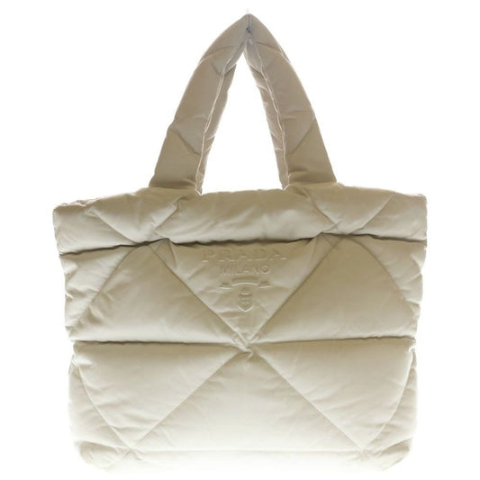 Prada Padded Tote White Leather