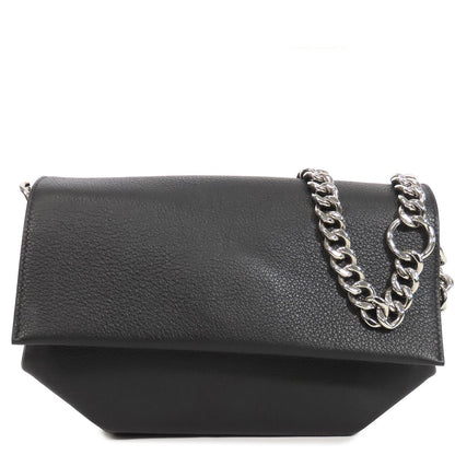 Hermes Opry 24 Black Blue Silver Taurillon Novillo Chain Verso Shoulder Bag