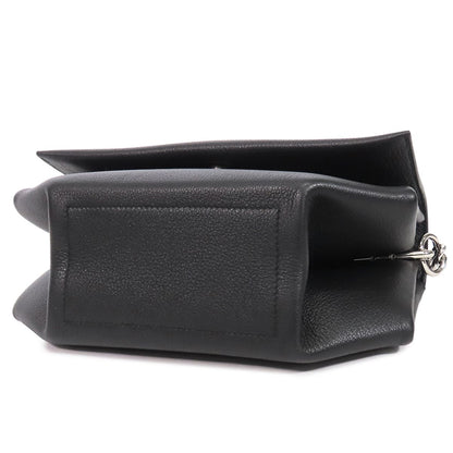 Hermes Opry 24 Black Blue Silver Taurillon Novillo Chain Verso Shoulder Bag — view 3