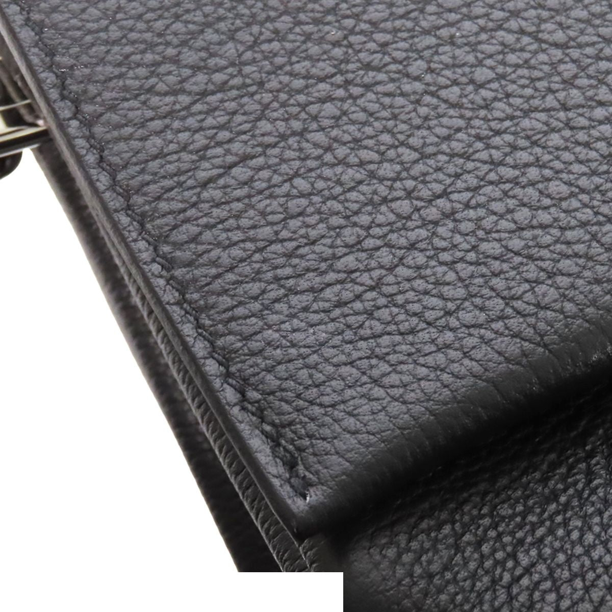 Hermes Opry 24 Black Blue Silver Taurillon Novillo Chain Verso Shoulder Bag — view 6