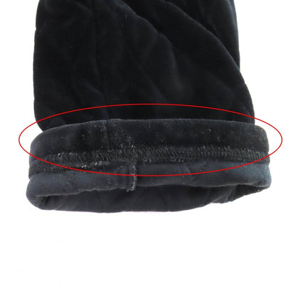 Celine Emblem Button Velvet Quilted Collarless Jacket Black 36 — view 12