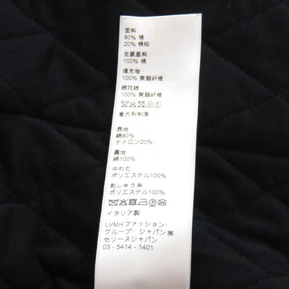 Celine Emblem Button Velvet Quilted Collarless Jacket Black 36 — view 10
