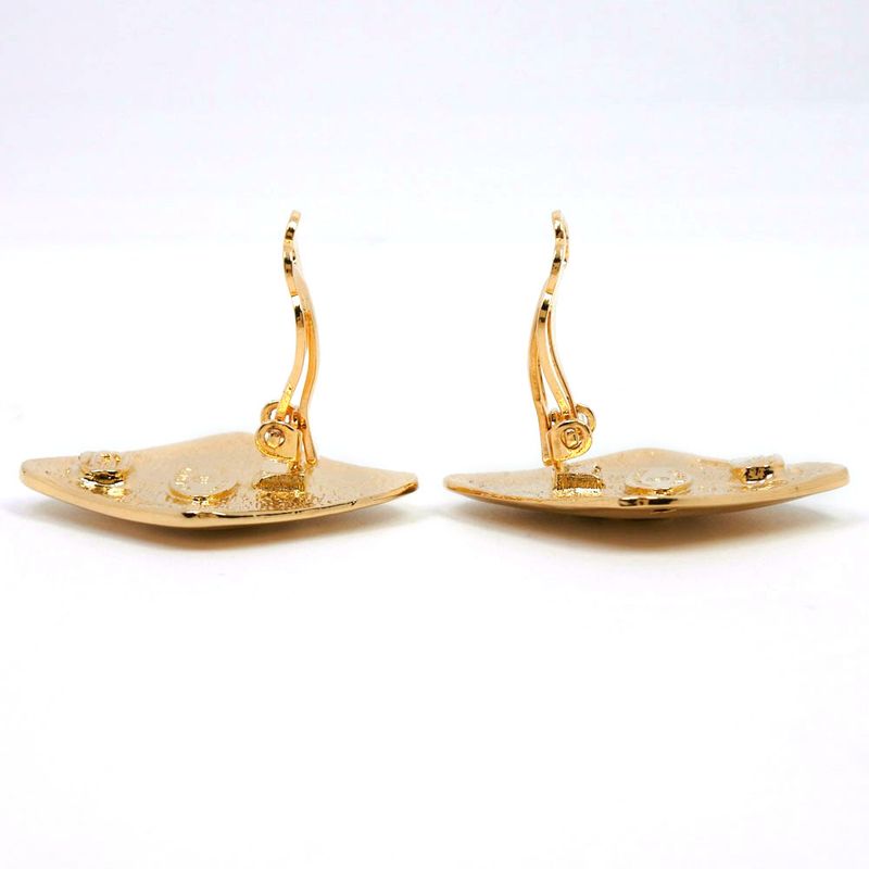 Chanel Coco Mark Gold Plated Ladies 18.5g Earrings