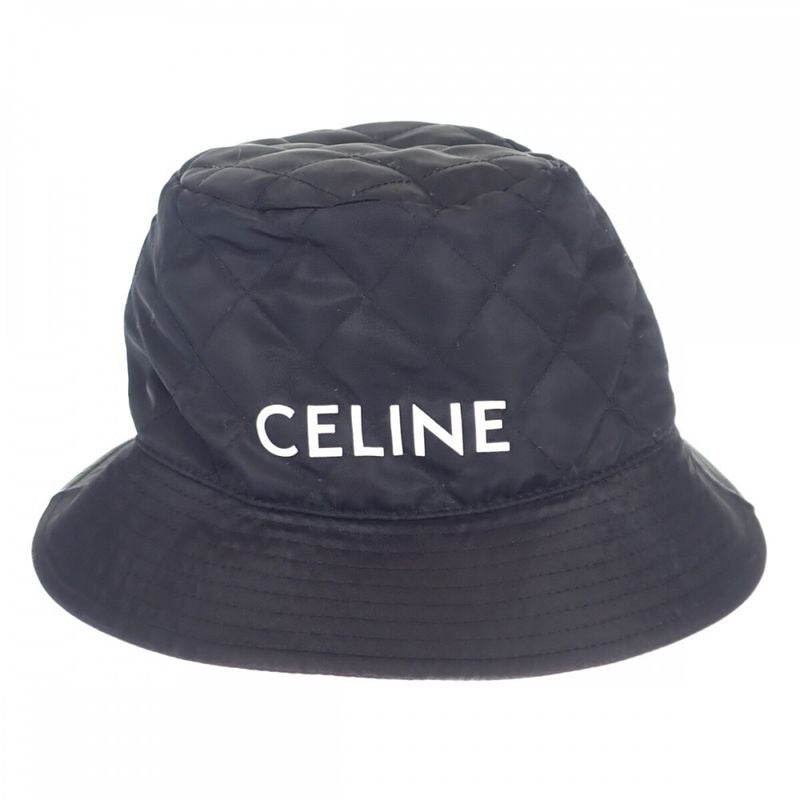 Celine Bucket M 2 aub 0930 C.38 no Hat Nylon Black