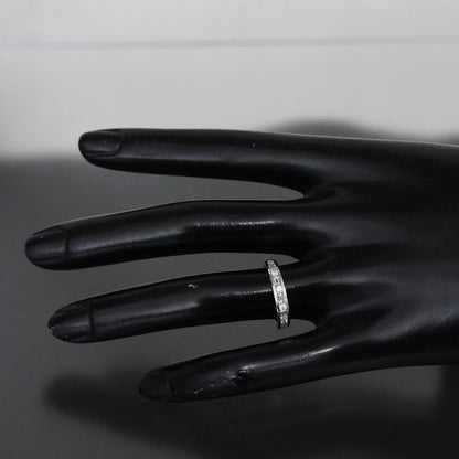 Tiffany & Co Half Eternity Diamond Ring No 10 Pt950 Box E1705