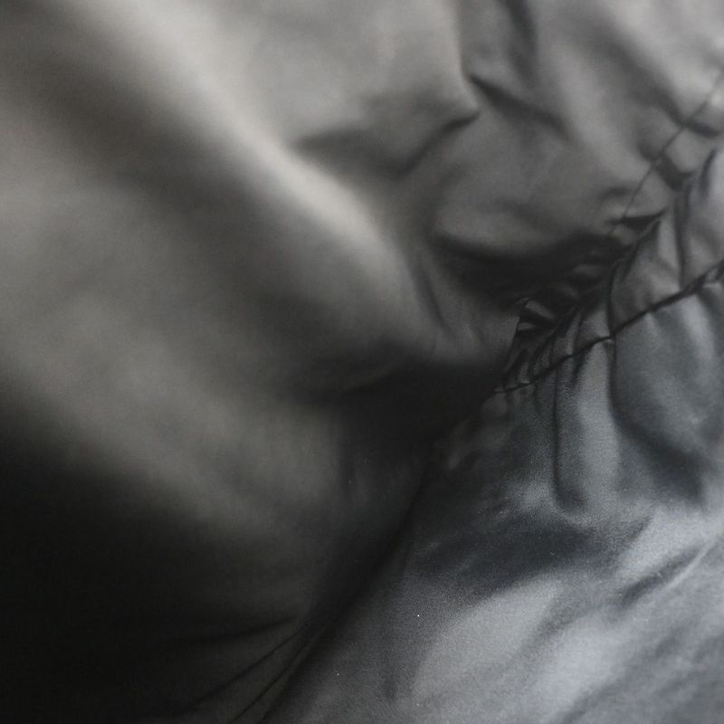 Prada Hand Bag Tote Bag Logo Nylon Black 67ka853