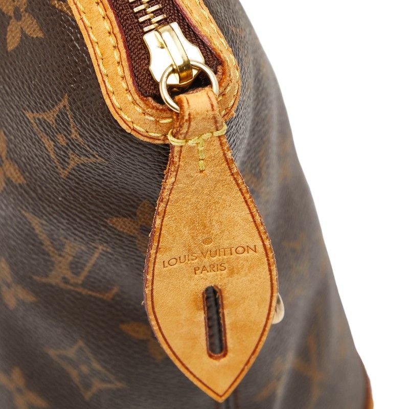 Louis Vuitton Monogram Lockit M40102 Brown PVC Leather Women's Louis Vuitton