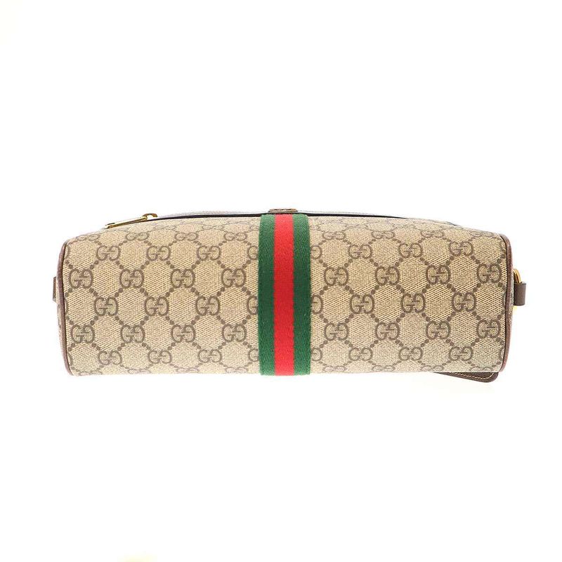 Gucci Ophidia GG Supreme Small Shoulder Bag Beige