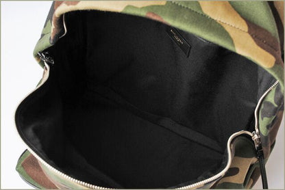 Saint Laurent Backpack YSL Saint Laurent City Camouflage Army Green 435988