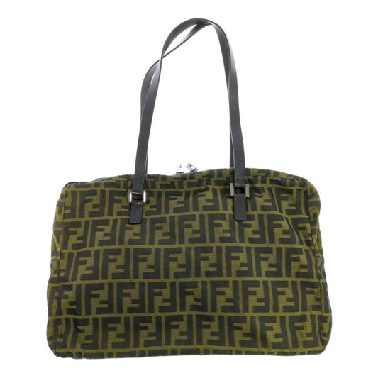 Fendi Zucca Pattern Handbag Brown