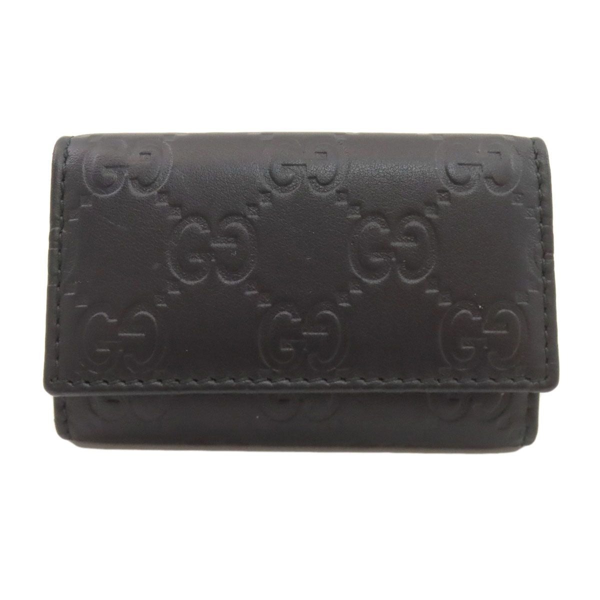 Gucci GG Signature Guccissima Key Case Leather Holder