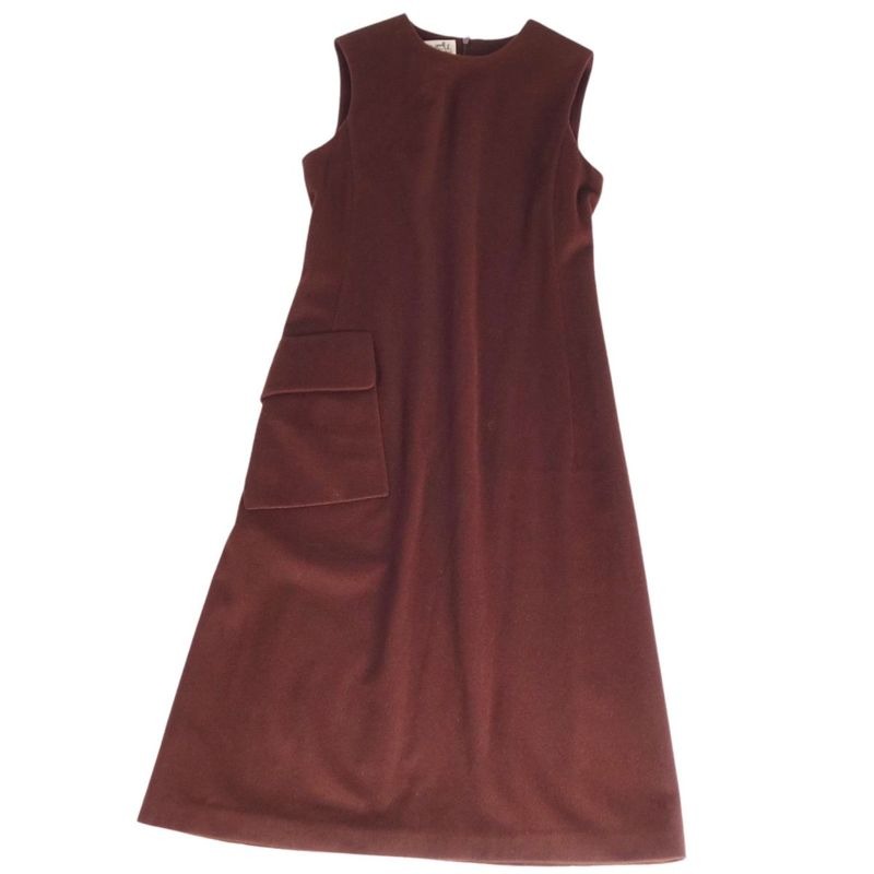 Hermes Dress Sleeveless Cashmere Vintage