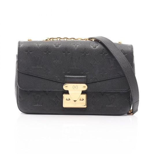 Louis Vuitton Shoulder Bag Malso Noir Black Leather