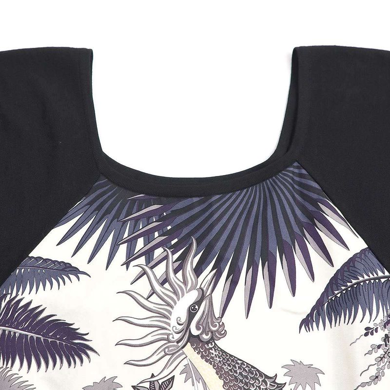 Hermes Mythiques Phoenix Myth of the Phoenix Twill Raine Top Black 36