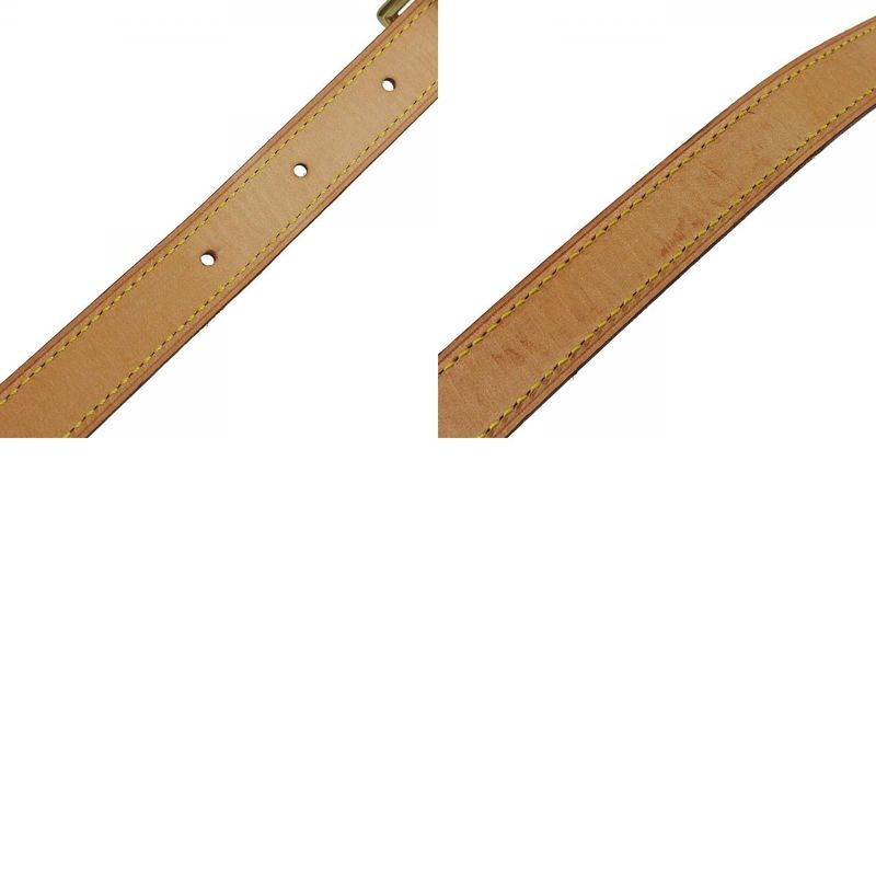 Louis Vuitton Shoulder Strap Nubuck Leather Beige Gold Hardware Shoulder Strap