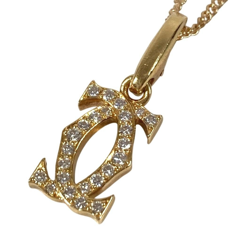 Cartier Charm Diamond 2C Logo Gold