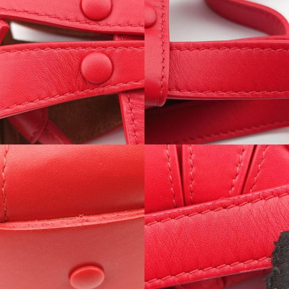 Bottega Veneta The Shell Red Leather IC Chip