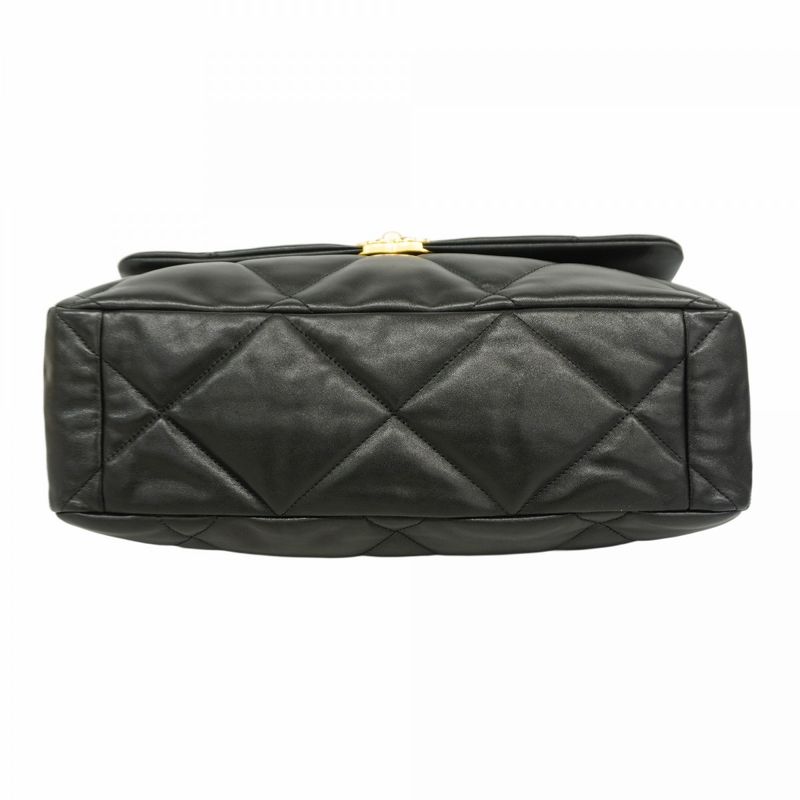 Chanel Handbag Chanel 19 Lambskin Black Gold/silver Hardware 2way Bag Ladies