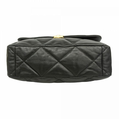 Chanel Handbag Chanel 19 Lambskin Black Gold/silver Hardware 2way Bag Ladies