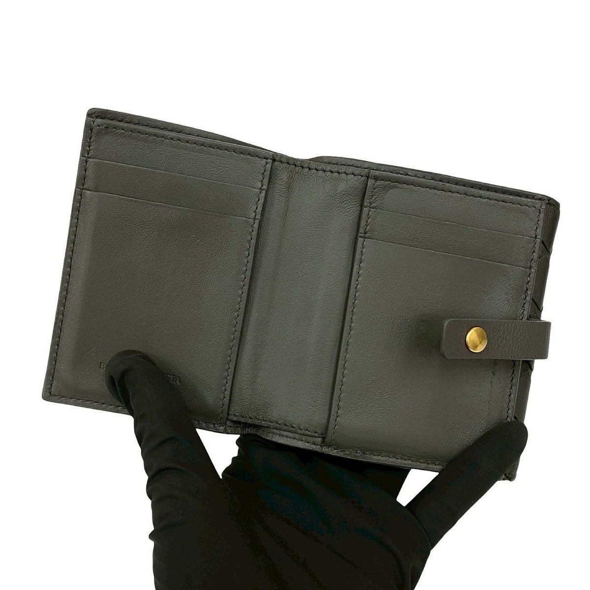 Bottega Veneta Intrecciato Leather Bifold Wallet Mini — view 7