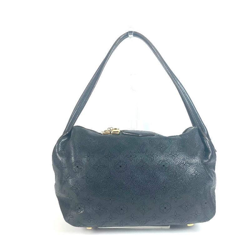 Louis Vuitton Shoulder Bag Galatea PM M93814 Monogram Mahina Leather Noir Black