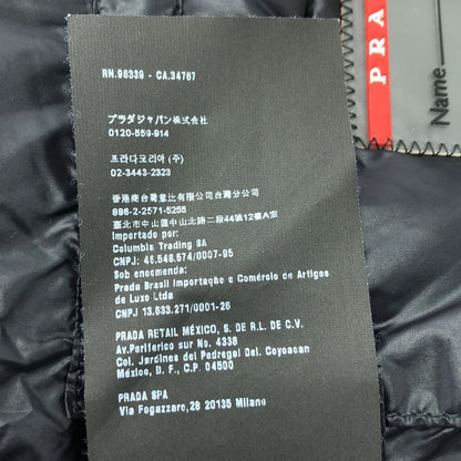 Prada - Triangle Logo Down Vest - 48 - Navy - Men's