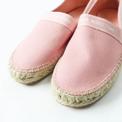 Louis Vuitton Croisseur Line Espadrille Flat Shoes/slip-ons Pink 35.5 Made In