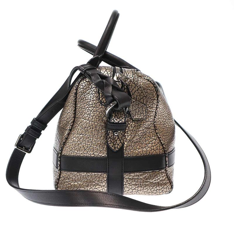 Loewe Paseo 30 Anagram Mini Boston Bag in Gold