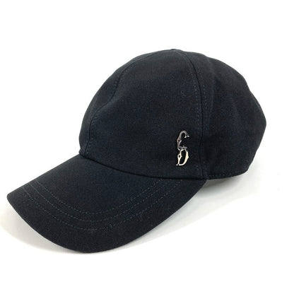Dior Cap CD Logo Cotton Black Hat
