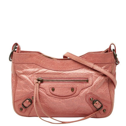 Balenciaga Giant Hip Crossbody Bag Pink Leather