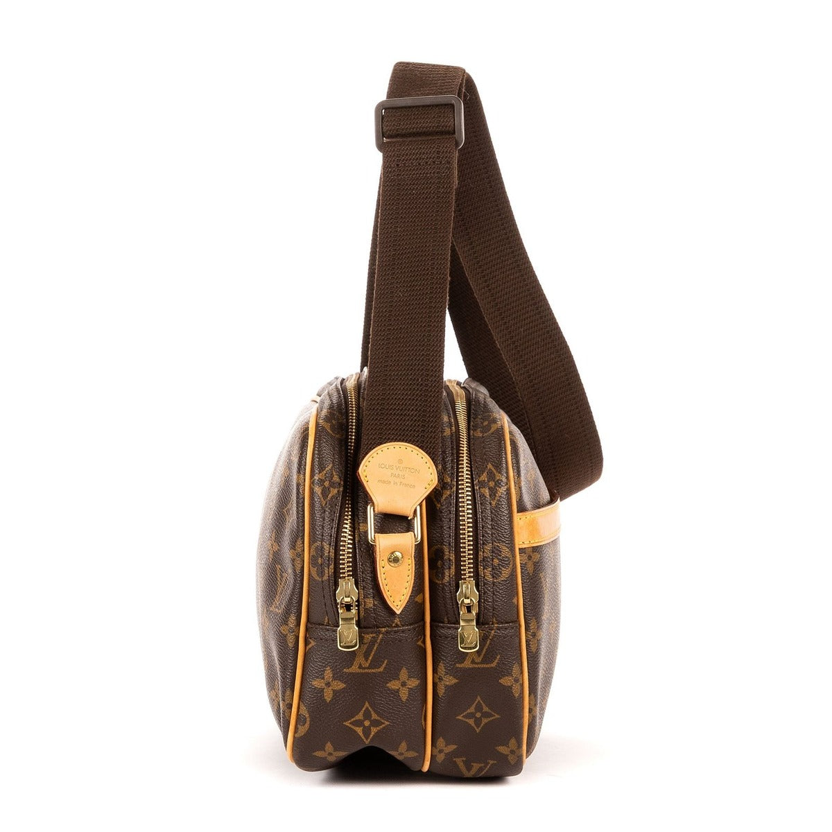 Louis Vuitton Reporter Brown Monogram Canvas Shoulder Bag — view 4