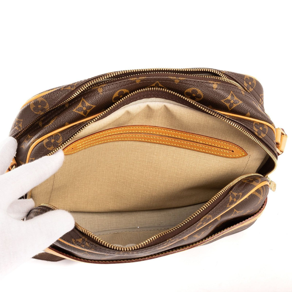 Louis Vuitton Reporter Brown Monogram Canvas Shoulder Bag — view 9