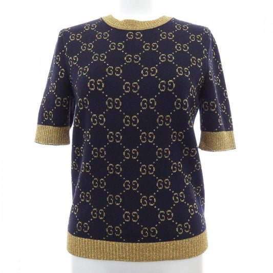 Gucci GG Cotton Lame Fabric Top W83 Knit